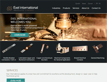 Tablet Screenshot of exelinternational.com
